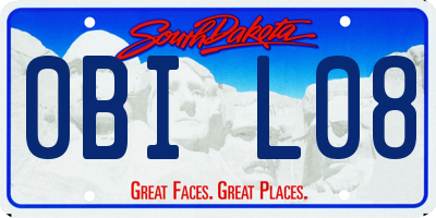 SD license plate 0BIL08