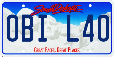 SD license plate 0BIL40