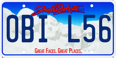 SD license plate 0BIL56