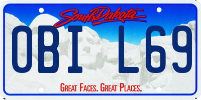SD license plate 0BIL69