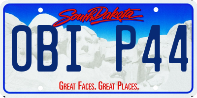 SD license plate 0BIP44