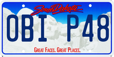 SD license plate 0BIP48