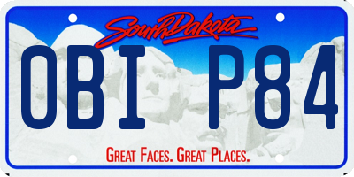 SD license plate 0BIP84