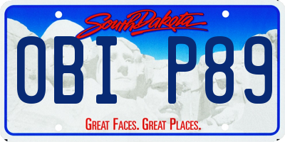 SD license plate 0BIP89