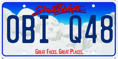 SD license plate 0BIQ48