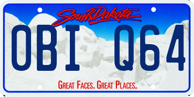 SD license plate 0BIQ64