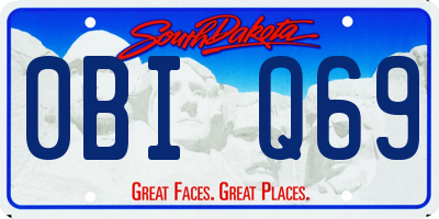 SD license plate 0BIQ69