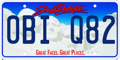 SD license plate 0BIQ82