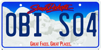 SD license plate 0BIS04