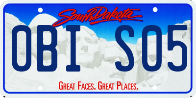 SD license plate 0BIS05