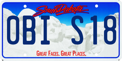 SD license plate 0BIS18
