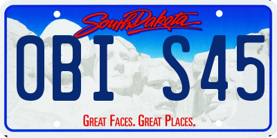 SD license plate 0BIS45