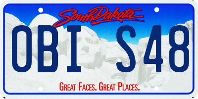 SD license plate 0BIS48