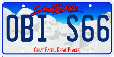 SD license plate 0BIS66
