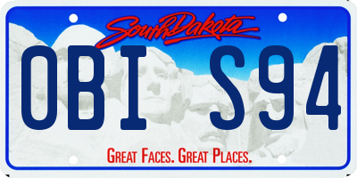 SD license plate 0BIS94