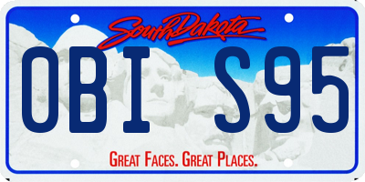 SD license plate 0BIS95