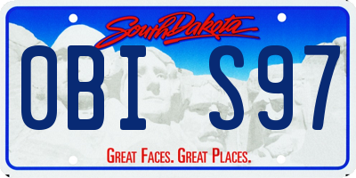 SD license plate 0BIS97