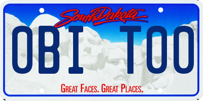 SD license plate 0BIT00