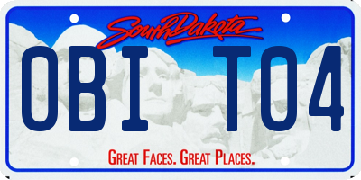 SD license plate 0BIT04