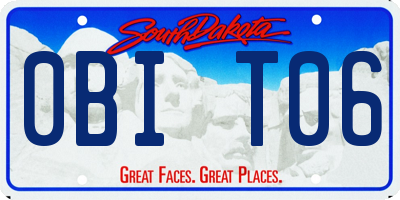 SD license plate 0BIT06
