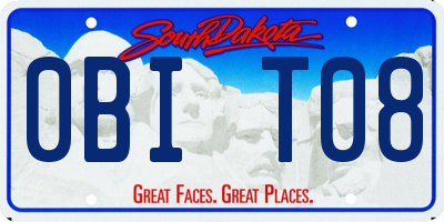 SD license plate 0BIT08