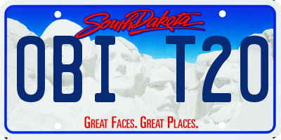 SD license plate 0BIT20