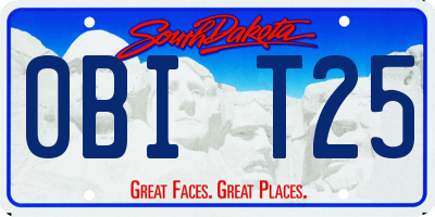 SD license plate 0BIT25