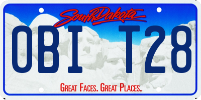 SD license plate 0BIT28