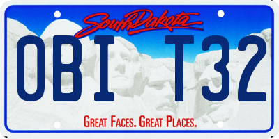 SD license plate 0BIT32