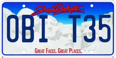 SD license plate 0BIT35