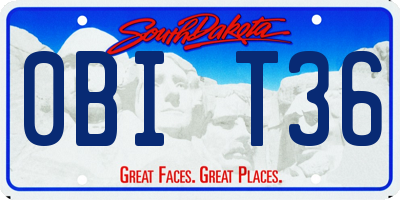 SD license plate 0BIT36