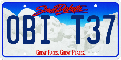 SD license plate 0BIT37