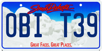 SD license plate 0BIT39