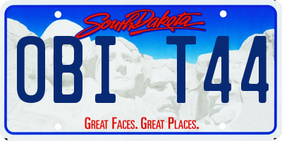 SD license plate 0BIT44