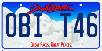 SD license plate 0BIT46