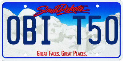 SD license plate 0BIT50