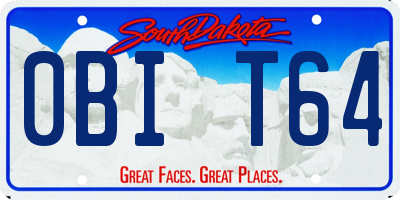 SD license plate 0BIT64