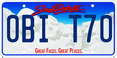 SD license plate 0BIT70