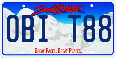 SD license plate 0BIT88