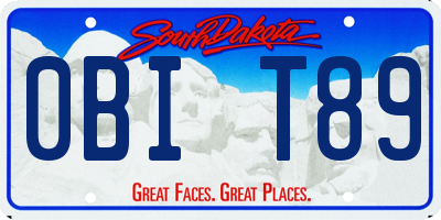 SD license plate 0BIT89