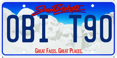 SD license plate 0BIT90