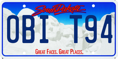 SD license plate 0BIT94