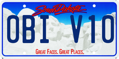 SD license plate 0BIV10