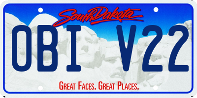 SD license plate 0BIV22