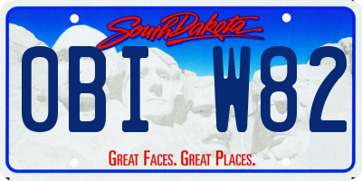 SD license plate 0BIW82