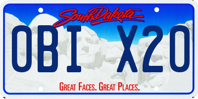 SD license plate 0BIX20