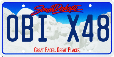 SD license plate 0BIX48