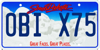 SD license plate 0BIX75