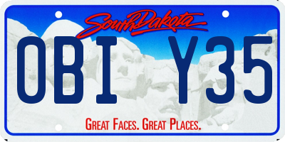 SD license plate 0BIY35