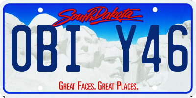 SD license plate 0BIY46